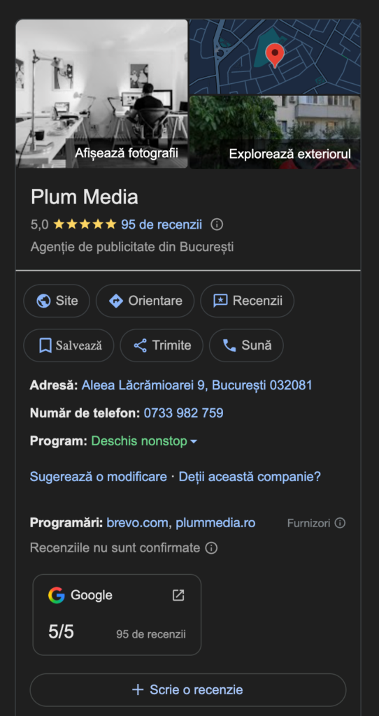 Agentia Plum Media afacere locala