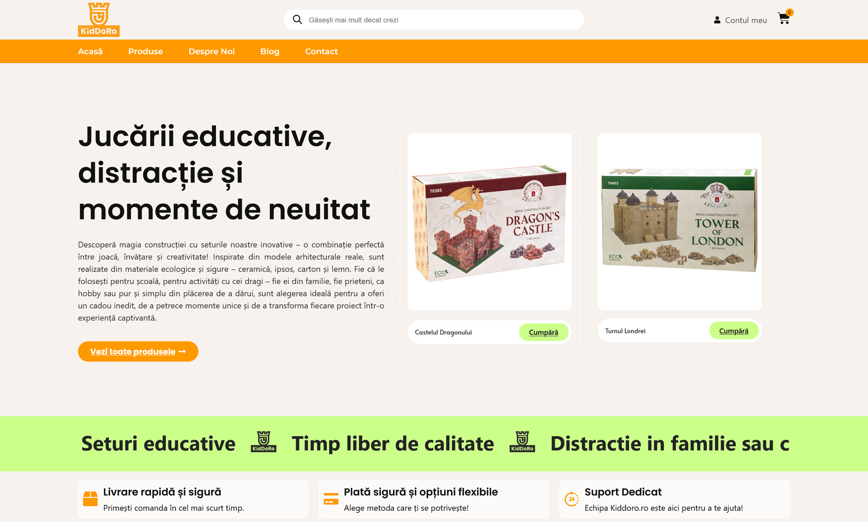 Creare Magazin Online KidDoRo