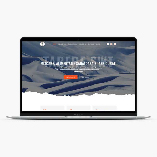 Creare site prezentare Tabere SWT